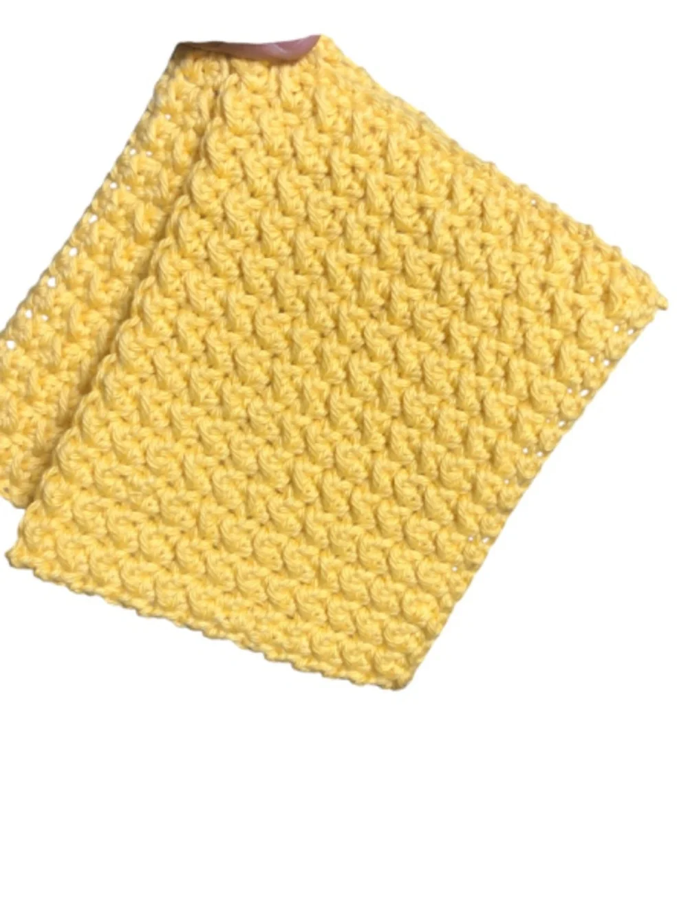 Handmade Crochet Dish Cloth, 100% Cotton Reusable Kitchen Washcloth
